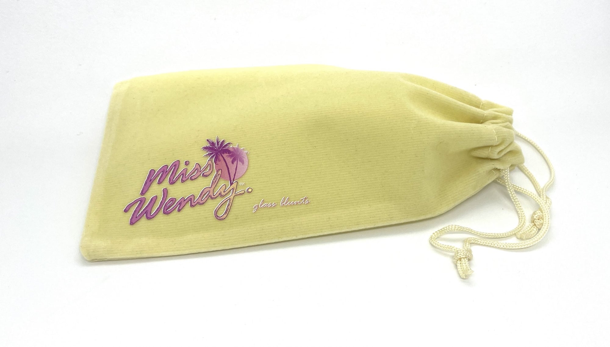 Miss Wendy Glass Smoking Pipe Velvet Carry Bag